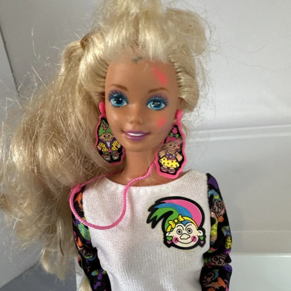 Vintage 90s Mattel 1992 Troll Barbie Doll‎ No Troll Read Description